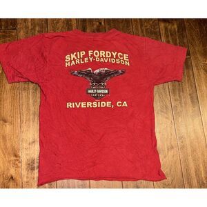 Vintage Y2K Harley Davidson Double Sided T Shirt - Size Medium  Made‎ In USA 05'